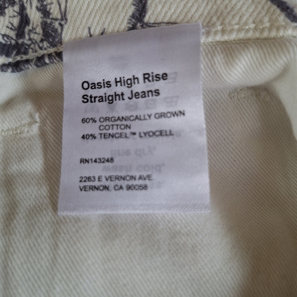 Reformation Oasis High Rise Straight Button/Fly Desert Jeans Womens Size 23 - Picture 6 of 9
